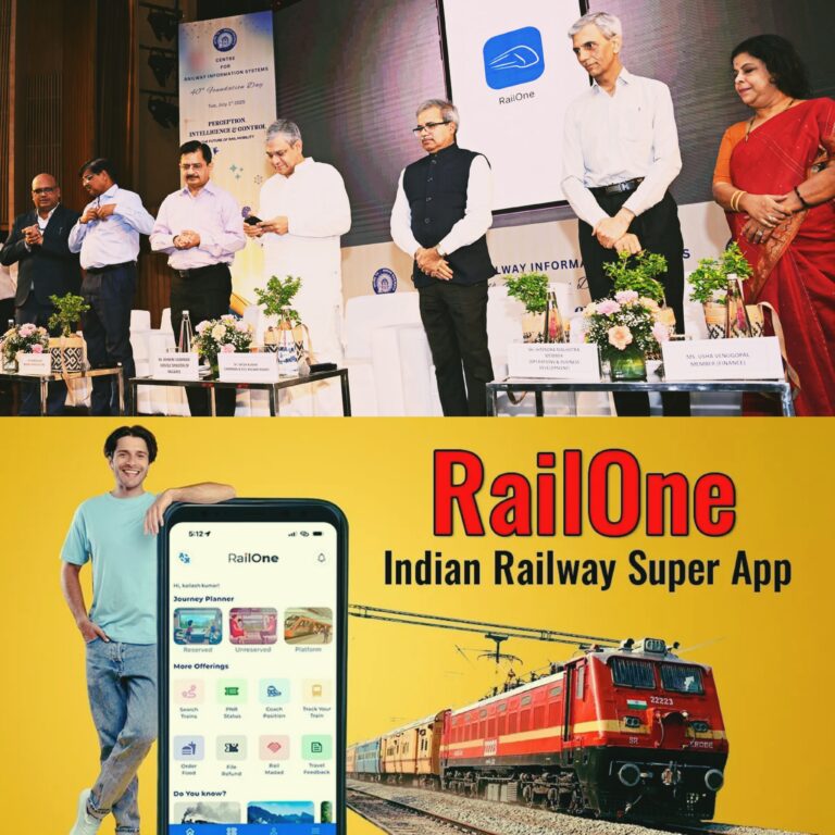 रेल मंत्रालय ने लॉन्च किया क्लाउड आधारित ‘रेलवन’ ऐप, यात्री आरक्षण में क्रांतिकारी बदलाव