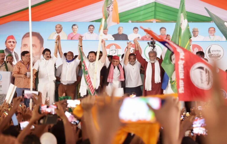 ‘अवध के बाद अब मगध’: अखिलेश यादव ने राहुल गांधी के बिहार रैली में BJP और RSS पर किया तंज
