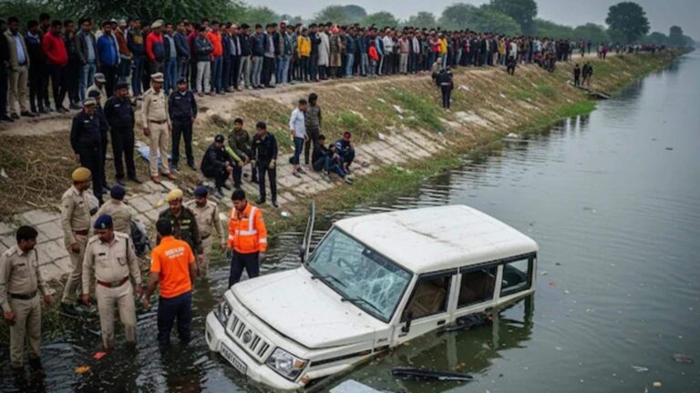 उत्तर प्रदेश हादसा: नहर में गिरी SUV, 11 श्रद्धालुओं की मौत; CM योगी ने किया मुआवज़े का ऐलान
