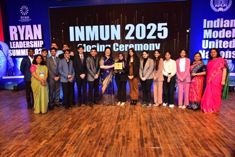 INMUN-2025: रयान इंटरनेशनल ने दिया 900 छात्रों को वैश्विक नेतृत्व और कूटनीतिक मंच