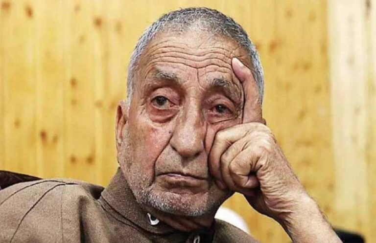 पूर्व हुर्रियत अध्यक्ष अब्दुल गनी भट का निधन: कश्मीर की राजनीति में एक युग का अंत