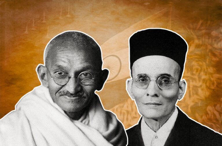 बापू की धूल भी नहीं सावरकर : पहले ने आजादी दिलाई, दूसरे ने पेंशन खाकर विभाजन कराया