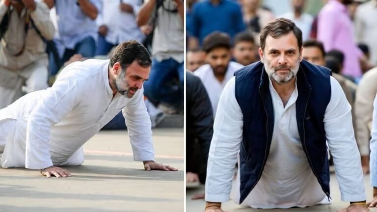 कांग्रेस कैंप में राहुल की क्लास: देर से पहुंचे तो लगे 10 पुशअप, हॉल में छाए ठहाके