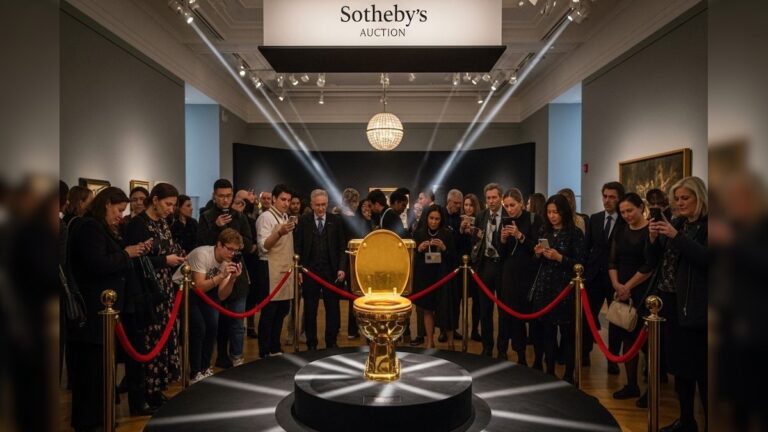 अमेरिका में नीलाम होने जा रहा सोने का टॉयलेट: 83 करोड़ से शुरू होगी बोली, वैभव और व्यंग्य का संगम