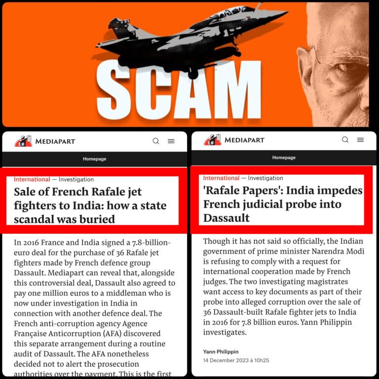 राफेल रिश्वत कांड: फ्रांस जांच कर रहा, भारत रोक रहा—Mediapart का बड़ा खुलासा