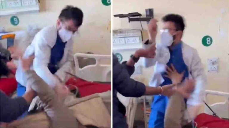 शिमला के IGMC अस्पताल में डॉक्टर और मरीज के बीच हाथापाई, वीडियो वायरल — WATCH VIDEO