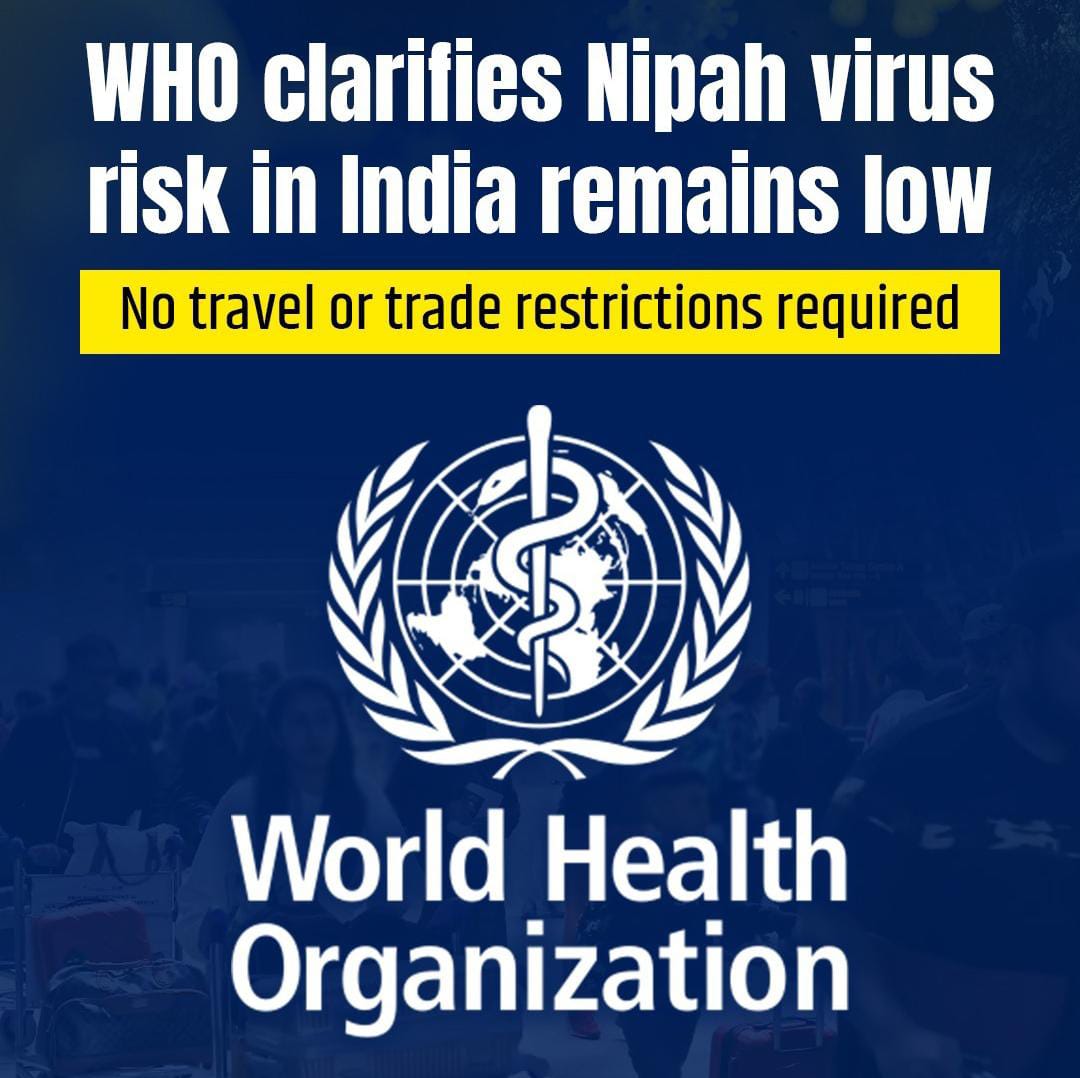 भारत से निपाह वायरस फैलने का खतरा कम