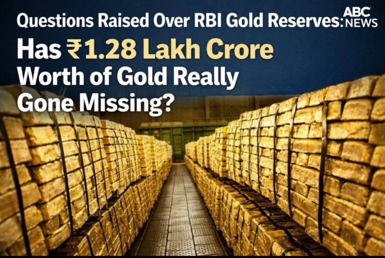 RBI गोल्ड रिजर्व पर उठे सवाल: क्या वाकई ‘1.28 लाख करोड़ का सोना’ गायब हुआ?
