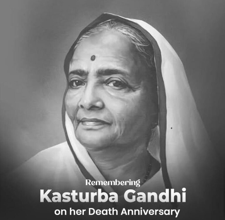 त्याग, धैर्य और सत्याग्रह की प्रतीक कस्तूरबा गांधी — स्वतंत्रता संग्राम की मौन लेकिन अटूट शक्ति “बा” को नमन