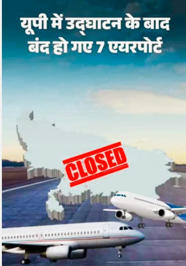 फीता कटा, उड़ान थमी: यूपी के कई UDAN एयरपोर्ट बंद, करोड़ों के खर्च पर कांग्रेस ने उठाए सवाल