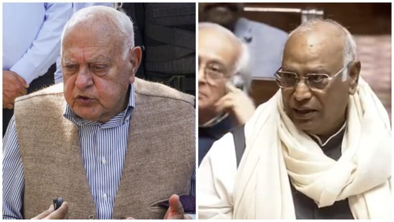फारूक अब्दुल्ला पर हमले को लेकर कांग्रेस की चिंता, खड़गे बोले—जम्मू-कश्मीर में सुरक्षा और कानून व्यवस्था पर सवाल