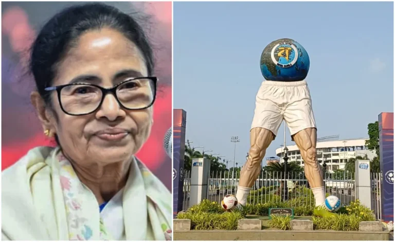 “मैंने बनाया… उन्होंने मिटा दिया” — सॉल्ट लेक स्टेडियम से ‘बिस्व बांग्ला’ लोगो हटने पर ममता बनर्जी भावुक