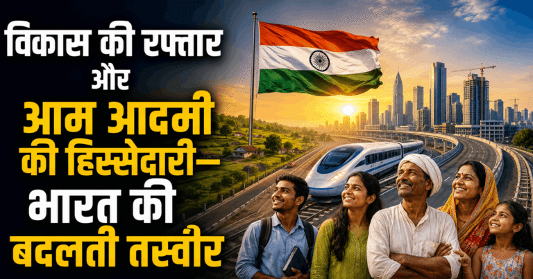 स्वतंत्रता दिवस विशेष : विकास की रफ्तार और आम आदमी की हिस्सेदारी—भारत की बदलती तस्वीर