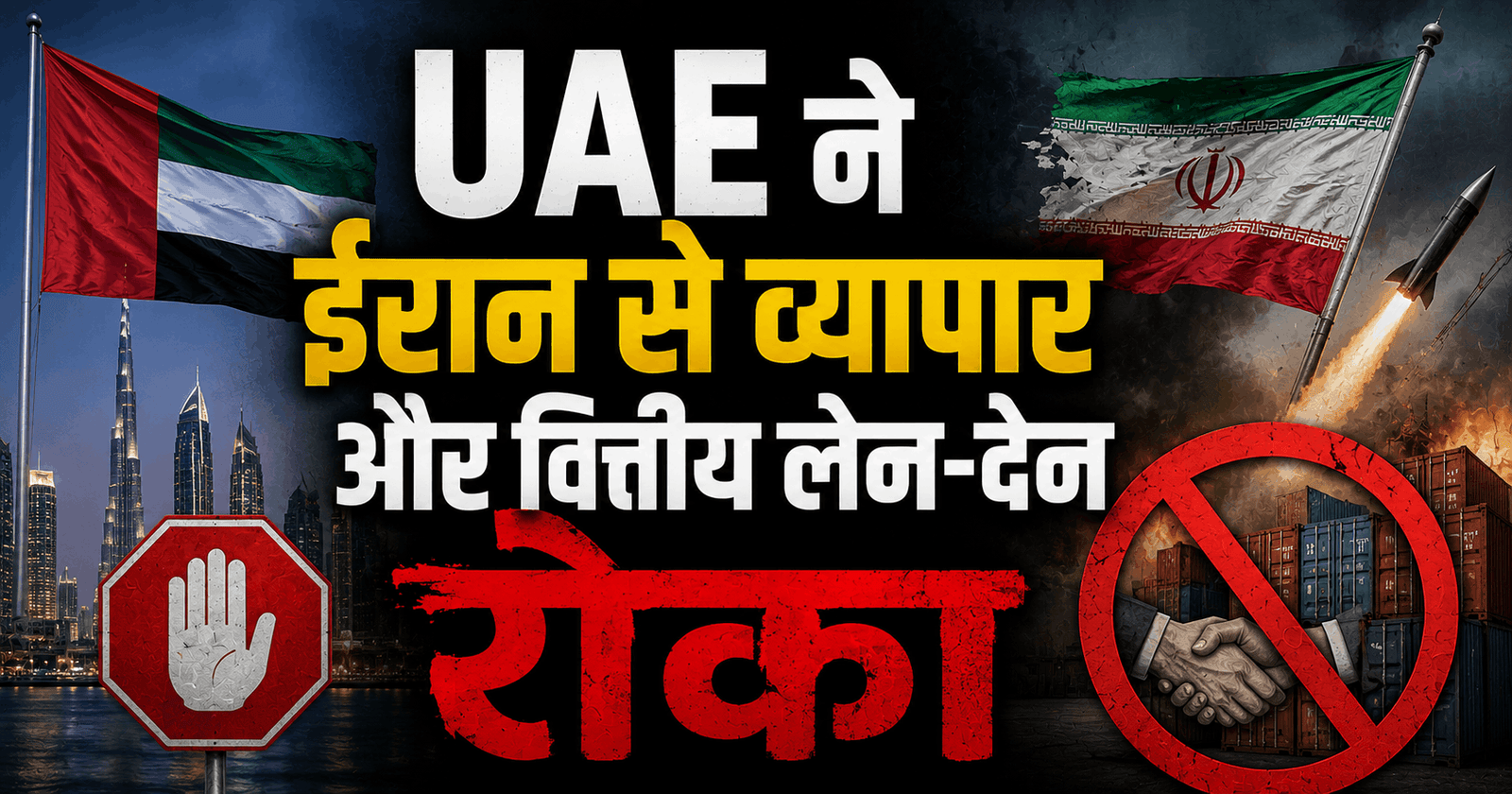 UAE ने ईरान से व्यापार और वित्तीय लेन-देन रोका, ईरानी मिसाइल हमले के बाद बड़ा फैसला
