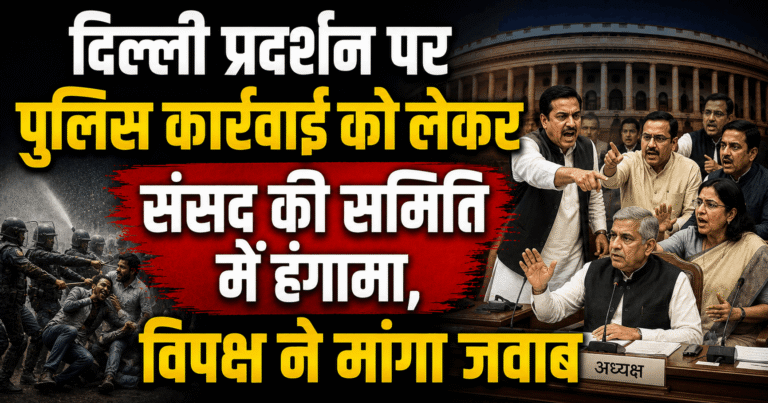 दिल्ली प्रदर्शन पर पुलिस कार्रवाई को लेकर संसद की समिति में हंगामा, विपक्ष ने मांगा जवाब