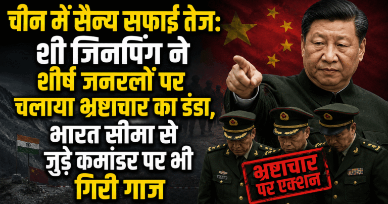 चीन में सैन्य सफाई तेज: शी जिनपिंग ने शीर्ष जनरलों पर चलाया भ्रष्टाचार का डंडा, भारत सीमा से जुड़े कमांडर पर भी गिरी गाज