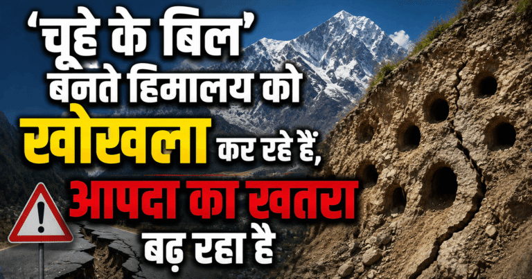 ‘चूहे के बिल’ बनते हिमालय को खोखला कर रहे हैं, आपदा का खतरा बढ़ रहा है