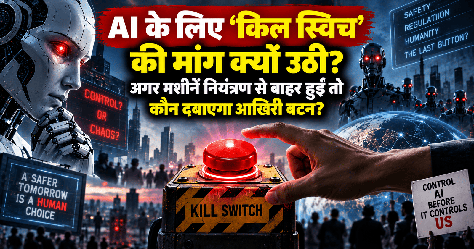 AI के लिए ‘किल स्विच’ की मांग क्यों उठी? अगर मशीनें नियंत्रण से बाहर हुईं तो कौन दबाएगा आखिरी बटन?