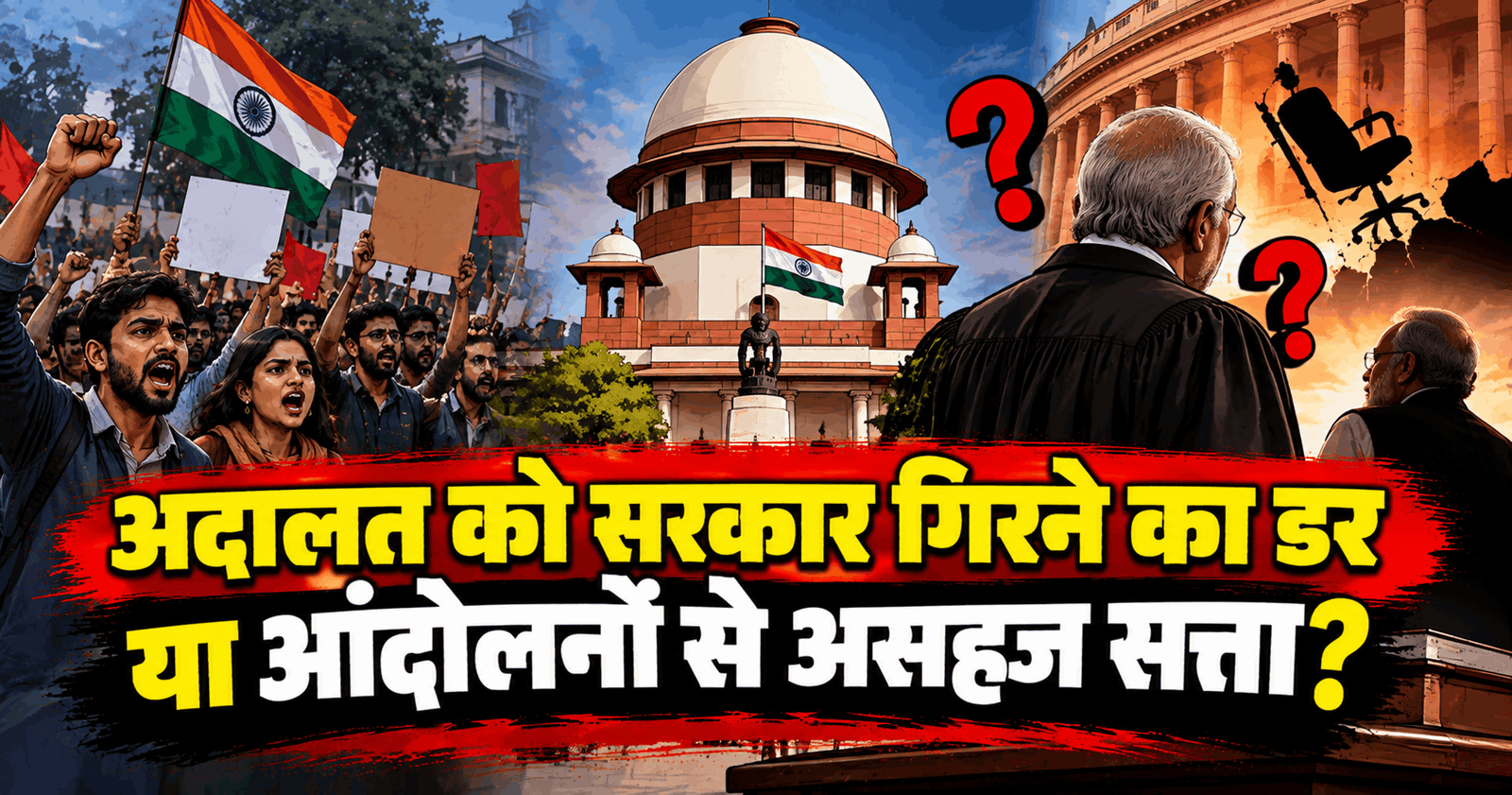 अदालत को सरकार गिरने का डर या आंदोलनों से असहज सत्ता?